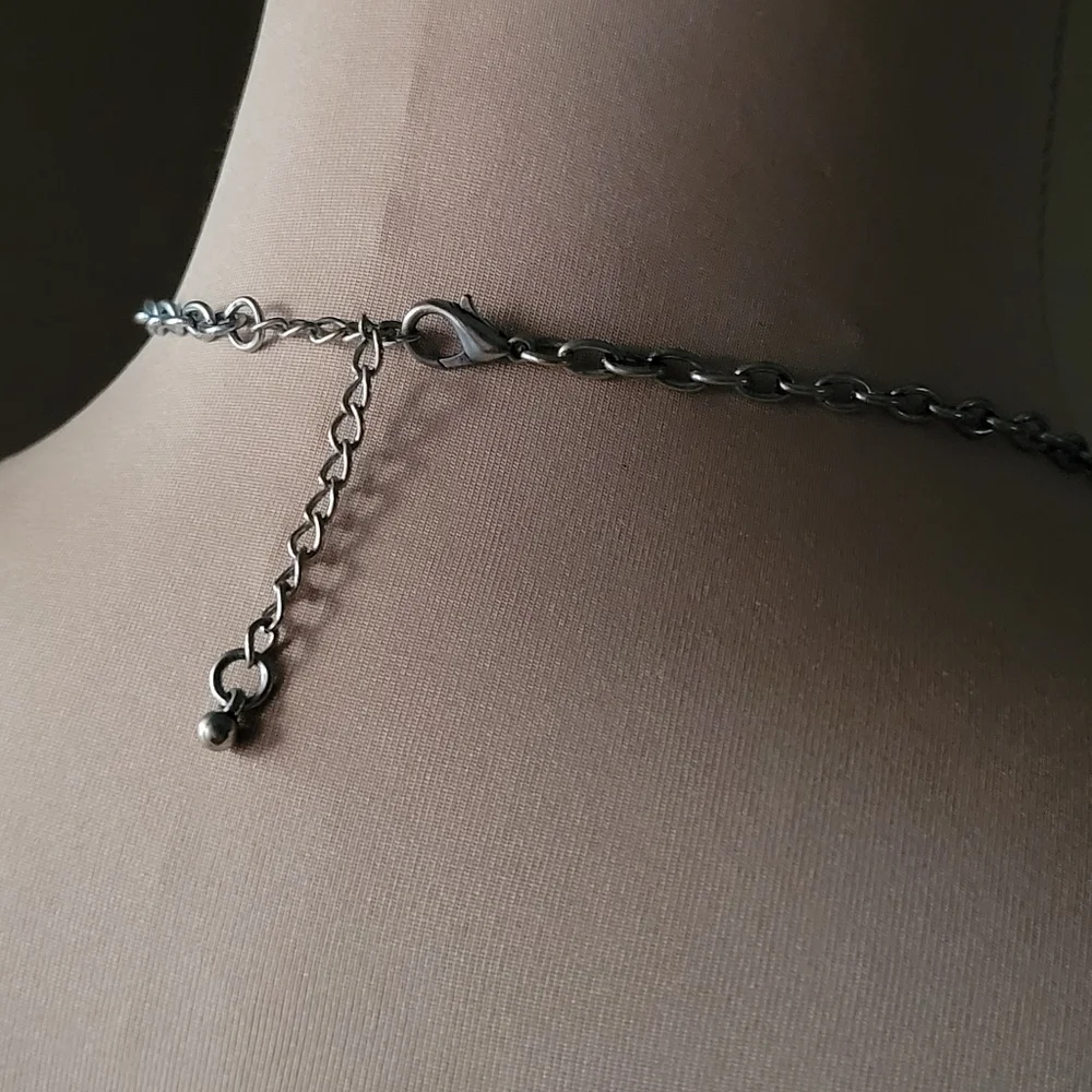 Statement Bib Necklace with Colorful Beading and Stone Accents - Picture 7 of 7